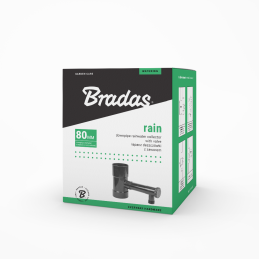 Lietaus vandens surinktuvas su vožtuvu - 80 mm / 1 colio išorinis sriegis - GRAFITAS -IBCLZ1-080-DGY