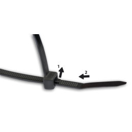 Kabelinė raištelis 7,6 x 250 mm ŽALIA -TS1276250G