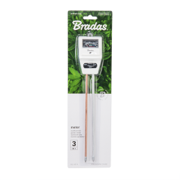 Dirvožemio rūgštingumo ir drėgmės matuoklis WHITE LINE, 3 funkcijos - SQUARE -WL-M14