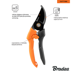 serijos sodo žirklės, SK5 plieninis ašmenys -KT-V1027