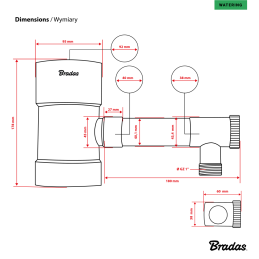 Lietaus vandens surinktuvas su vožtuvu - 90 mm - PILKA -IBCLZ1-090
