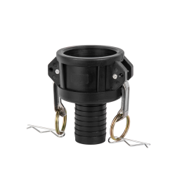 CAMLOCK TYPE C 2'' jungtis su 1 1/2'' / PP žarnos išleidimo anga -CGC200AX150/PP