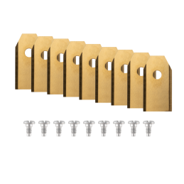 Peiliai Husqvarna/Gardena robotinėms vejapjovėms, 9 dalys, TITAN GOLD -LM-RHG09GB