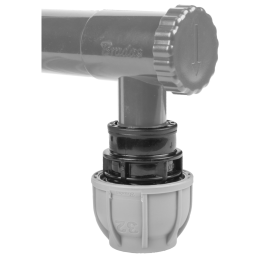 Lietaus vandens surinktuvas / gaudyklė su vožtuvu - 100 mm / GZ1 " PILKA -IBCLZ1-100