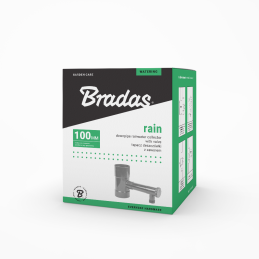 Lietaus vandens surinktuvas / gaudyklė su vožtuvu - 100 mm / GZ1 " PILKA -IBCLZ1-100