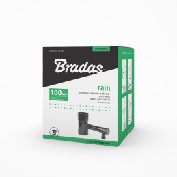 Lietaus vandens surinktuvas su vožtuvu - 100 mm / 1 colio išorinis sriegis - GRAFITAS -IBCLZ1-100-DGY