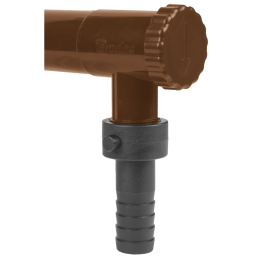 Lietaus vandens surinktuvas / gaudyklė su vožtuvu - 100 mm / 1 colio išorinis sriegis - RUDAS -IBCLZ1-100-BR