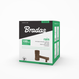 Lietaus vandens surinktuvas / gaudyklė su vožtuvu - 100 mm / 1 colio išorinis sriegis - RUDAS -IBCLZ1-100-BR