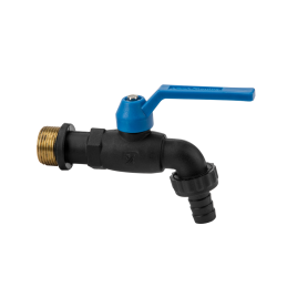 Rutulinis čiaupas 3/4'' BLACK RAVEN GZ 3/4'' NAILONAS / ŽALVARIS -GTBR03434NB