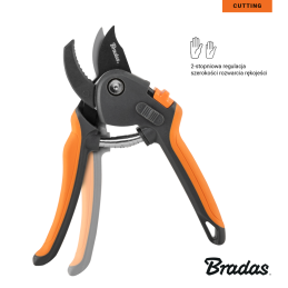 V serijos genėtuvas su reguliuojamu rankenos angos kampu, priekalo ašmenimis, SK5 plienas -KT-V1049