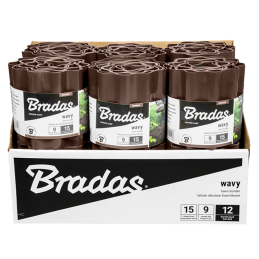 Banguotas vejos apvadas 9 m x 20 cm, rudas -OBFB 0920