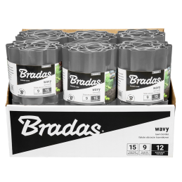 Banguotas vejos apvadas 9 m x 20 cm, pilkas -OBFGY 0920