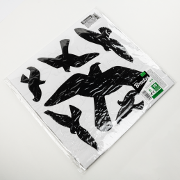 SCARE lipdukai nuo paukščių, dideli, 6 vnt. - 10 lapų -CTRL-BR002