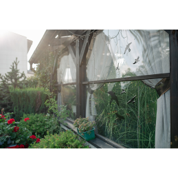 SCARE lipdukai nuo paukščių, dideli, 6 vnt. - 10 lapų -CTRL-BR002