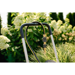 ŽALVARINIS SOFT reguliuojamas purškimo antgalis GW 3/4" su čiaupo jungtimi GZ 3/4" 10 cm -BR-S4711