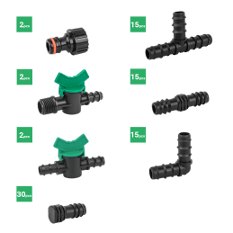 16 mm lašelinės žarnos priedų rinkinys - 81 vnt. -DSWA20-SET4