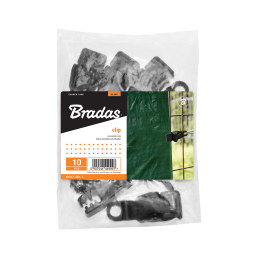 BUNGEE CLIPS krokodilo laikiklio laikiklis - laisvas (10 vnt.) juodas -BCK5-BK-L