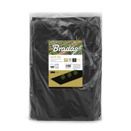 Mulčiavimo plėvelė be skylių, 1,2 m x 50 m, 15 mikronų -AK-MFG1151200050BB