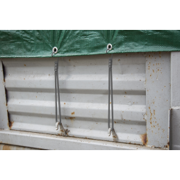 BUNGEE VIRVĖS KABLYS, elastingas guminis 0,6x20 cm, -BCH4-0620GY-B