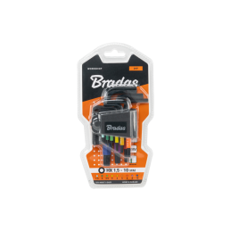 Šešiakampių šešiakampių raktų rinkinys 1,5–10 mm, 9 vnt. -DIY-HKH71-SH/B