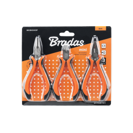 MINI replių rinkinys, 3 dalių, nikeliuotas -DIY-PL20/1SET