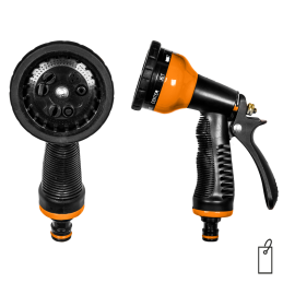 BLACK LINE 9 funkcijų pistoletas - metalinis -ECO-KT4656B