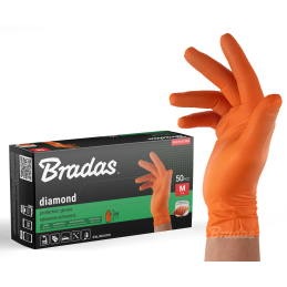 DIAMOND nitrilo apsauginės pirštinės M dydis 7-8 -RWJNDOR8