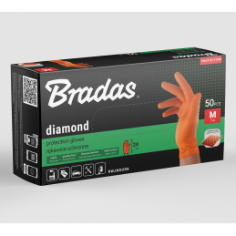 DIAMOND nitrilo apsauginės pirštinės M dydis 7-8 -RWJNDOR8