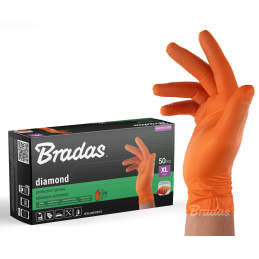 DIAMOND nitrilo apsauginės pirštinės XL dydis 9-10 -RWJNDOR10