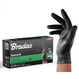 DIAMOND nitrilo apsauginės pirštinės XL dydis 9-10 -RWJNDBC10