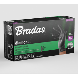 DIAMOND nitrilo apsauginės pirštinės XL dydis 9-10 -RWJNDBC10