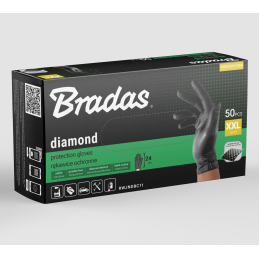 DIAMOND nitrilo apsauginės pirštinės XXL dydis 10-11 -RWJNDBC11