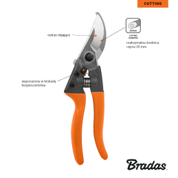 V-SERIES-D genėjimo žirklės su praeinančiu peiliu -KT-V1033