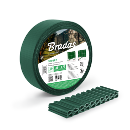 Balkono tvoros juosta 4,75 cm x 35 m, 450 g/m2, žalia + 20 vnt. žalių spaustukų -TOB45047535GRL