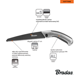 V-SERIES-P skutimosi pjūklas, tefloninis -KT-V1402