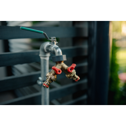 ŽALVARINIS SOFT 2 padėčių skirstytuvas GW 3/4"-GZ 3/4" su vožtuvais -BR-S2234