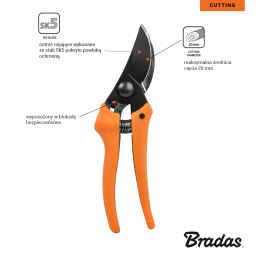 V-SERIJOS-D genėtuvas, slenkantis peilis, SK5 plienas -KT-V1030