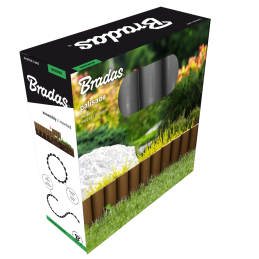 Palisado apvadas PALGARDEN grafitas - 2,5 m -OBP1202-002GY