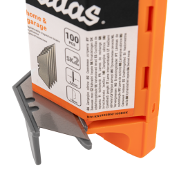 19 mm NEUTRAL trapecinio ašmenų dėtuvė su padavimo įrankiu -DIY-KN1902BN/100BOX