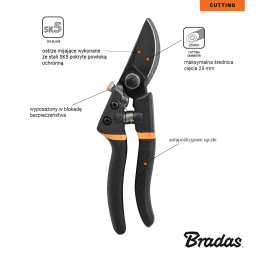 V-SERIJOS-D genėtuvas, slenkantis peilis, SK5 plienas -KT-V1035