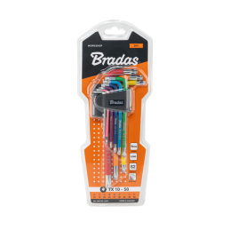 TORX TX 10-50 raktų rinkinys, 9 vnt. -DIY-HKT42-LO/B