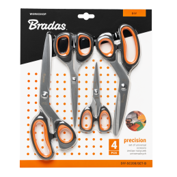 PRECISION universalių žirklių rinkinys, 4 vnt. -DIY-SC208/SET-B