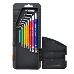 Šešiakampių raktų su rutuliniu antgaliu rinkinys HX 1,5-10 mm, 9 vnt. -DIY-HKB62-LO/BOX