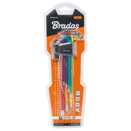 TORX TX 10-50 raktų rinkinys, 9 vnt. -DIY-HKT42-EL/B