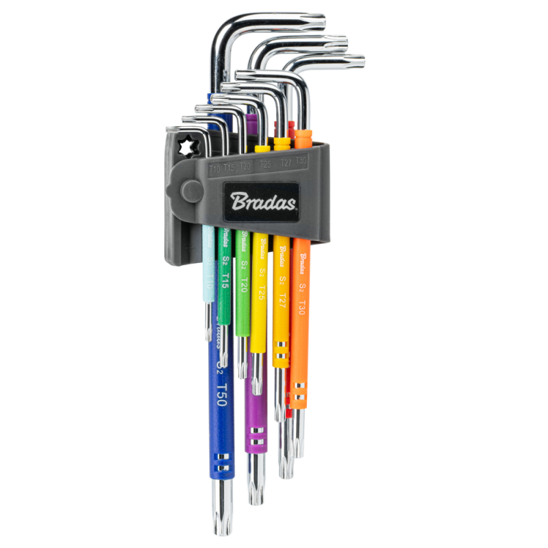 TORX TX 10-50 raktų rinkinys, 9 vnt. -DIY-HKT62-EL/B