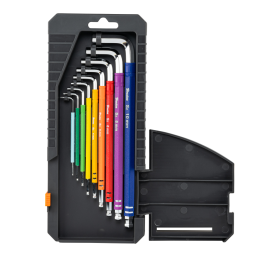 Šešiakampių raktų su rutuliniu antgaliu rinkinys HX 1,5-10 mm, 9 vnt. -DIY-HKB62-EL/BOX