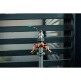 ŽALVARINIS SOFT 2 padėčių skirstytuvas GW 3/4"-GZ 3/4" su vožtuvais -BR-S2222