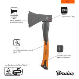 Stiklo pluošto 1000 g universalus kirvis -KT-SF1100