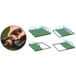 BLACK LINE kompaktiškas svyruojantis purkštuvas – aliuminio svirtis -ECO-2814