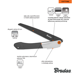 V-SERIES-P RAZOR sulankstomas pjūklas, tefloninis -KT-V1422
